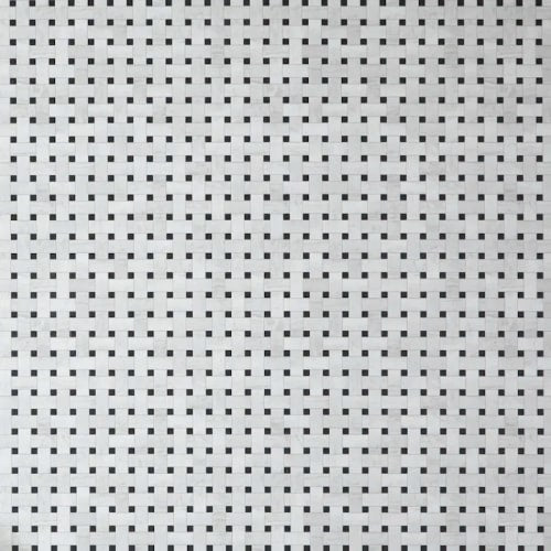 Lattice in Elderberry - Platinum Vinyl Sheet Goods