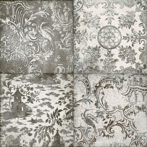 Maiolica in Grigio Décor Tile