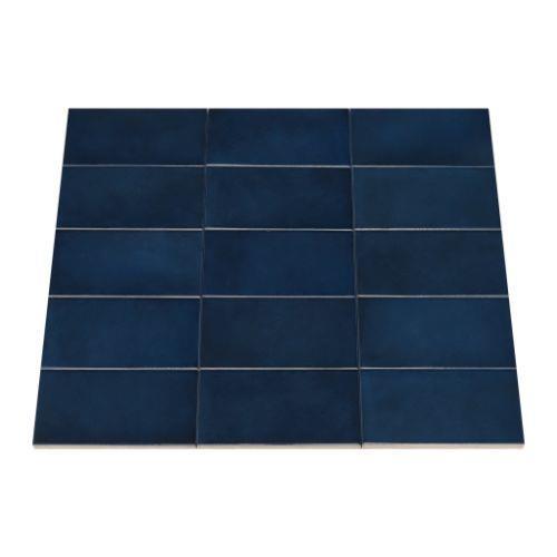 Village in Royal Blue - 2 X 5 Tile