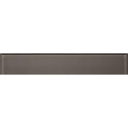 Glossy in Dark Taupe - 2 X 12 Tile