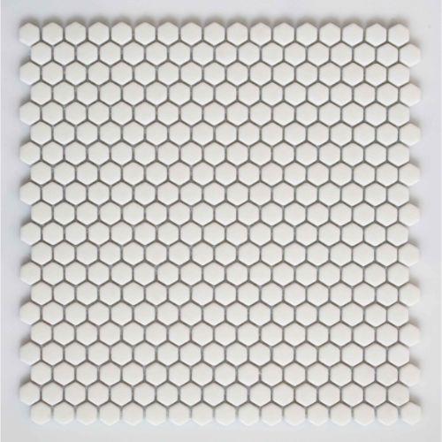 Precious in White - 0.6 X 0.6 Mosaic Tile