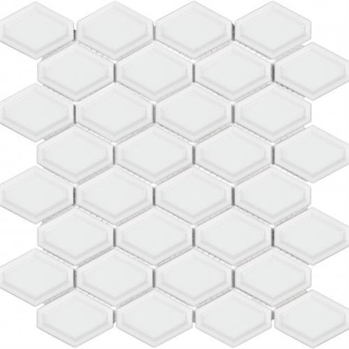 Wall Art/Floor Art in Glossy Convex White - 3x6 Tile