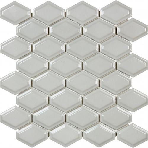 Wall Art/Floor Art in Glossy Convex - Warm Grey - 4x16 Tile