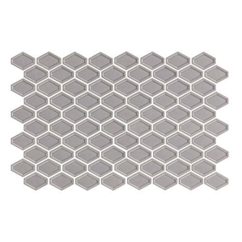 Jersey in Glossy Grey - 2 X 2 Mosaic Tile