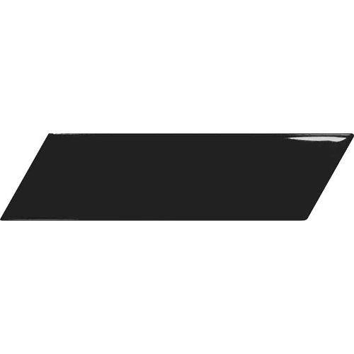 Chevron in Glossy Black Left - 2 X 7 Tile