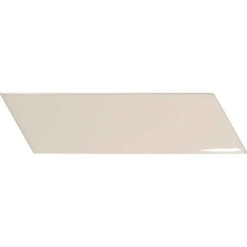Chevron in Glossy Cream Right - 2 X 7 Tile