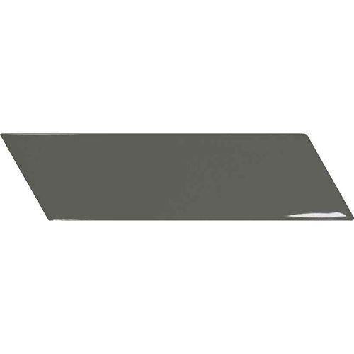 Chevron in Glossy Dark Grey Right - 2 X 7 Tile