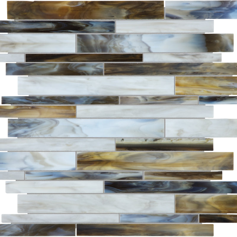 Baroque in Corallo Random Strip Mosaic