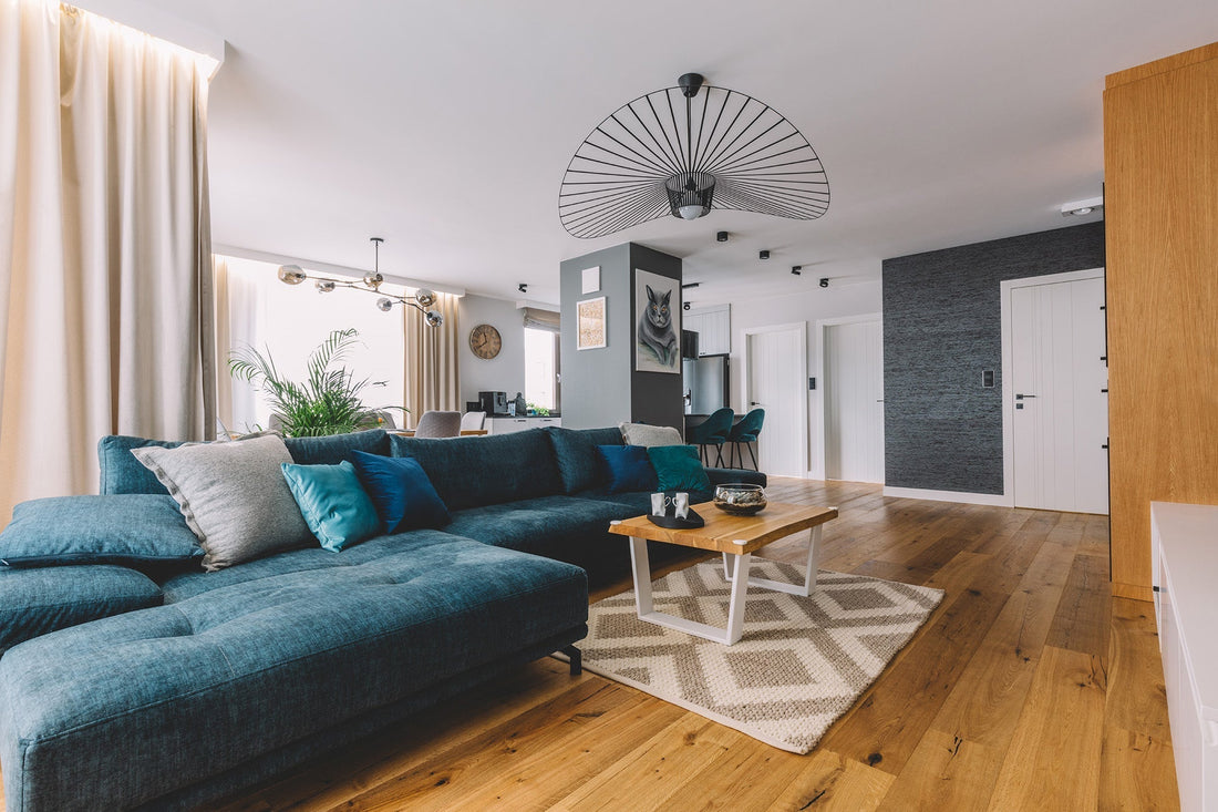 Hardwood flooring living room 