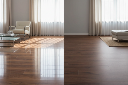 High-Gloss vs. Matte Laminate Flooring