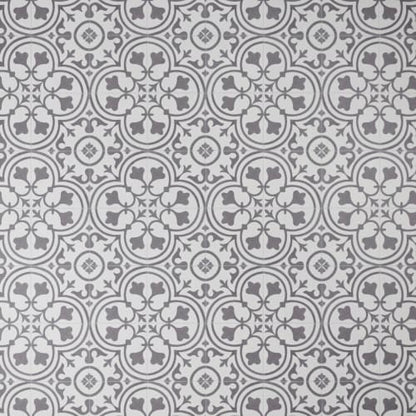 Silver - Deco in Wrought Iron Vinyl Sheet Goods