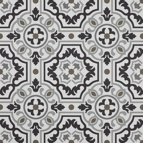 Silver - Tapestry in Wool Vinyl Sheet Goods
