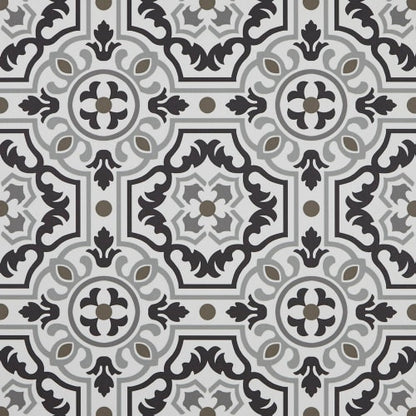 Silver - Tapestry in Wool Vinyl Sheet Goods