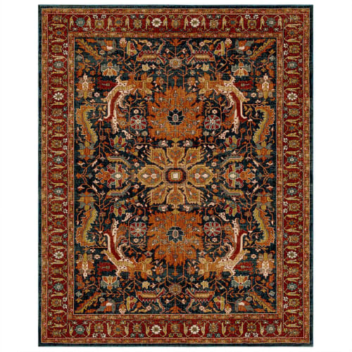 Amara Sapphire in Sapphire 5'3"x7'10" Area Rugs