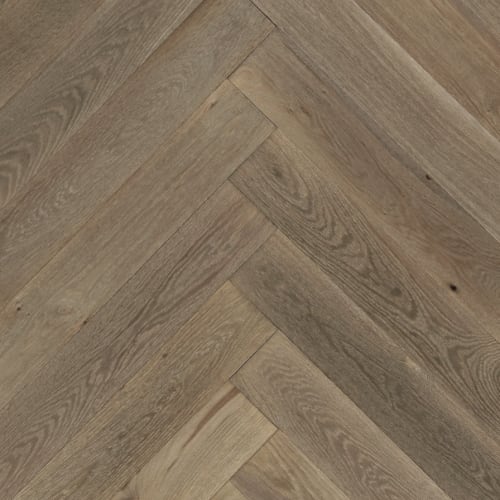 Bespoke Herringbone Collection in Lake Promenade Hardwood