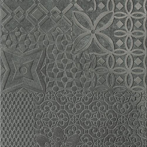 CastleStone in Black Décor Inciso Tile