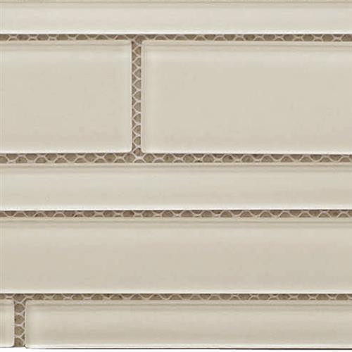 Glass Vogue in Cornsilk Random Strip Tile