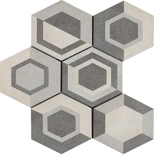 Cassini in Geometric Cool Hexagon Tile