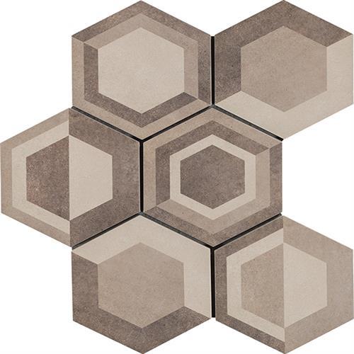 Cassini in Geometric Warm Hexagon Tile