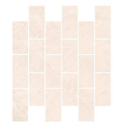 Gatsby in Pearl Brick Pattern - 2 X 4 Mosaic Tile