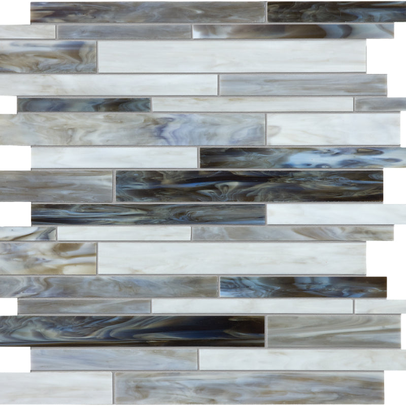 Baroque in Alabastro Random Strip Mosaic