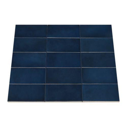 Village in Royal Blue - 2 X 5 Tile
