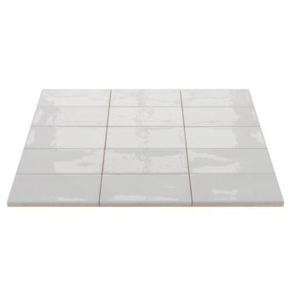 Village in White - 2 X 5 Tile