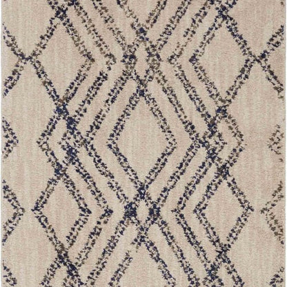 French Affair Ink Blue in Ink Blue 5'3"x7'10" Area Rugs