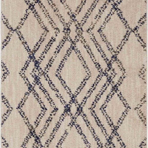 French Affair Ink Blue in Ink Blue 5'3"x7'10" Area Rugs