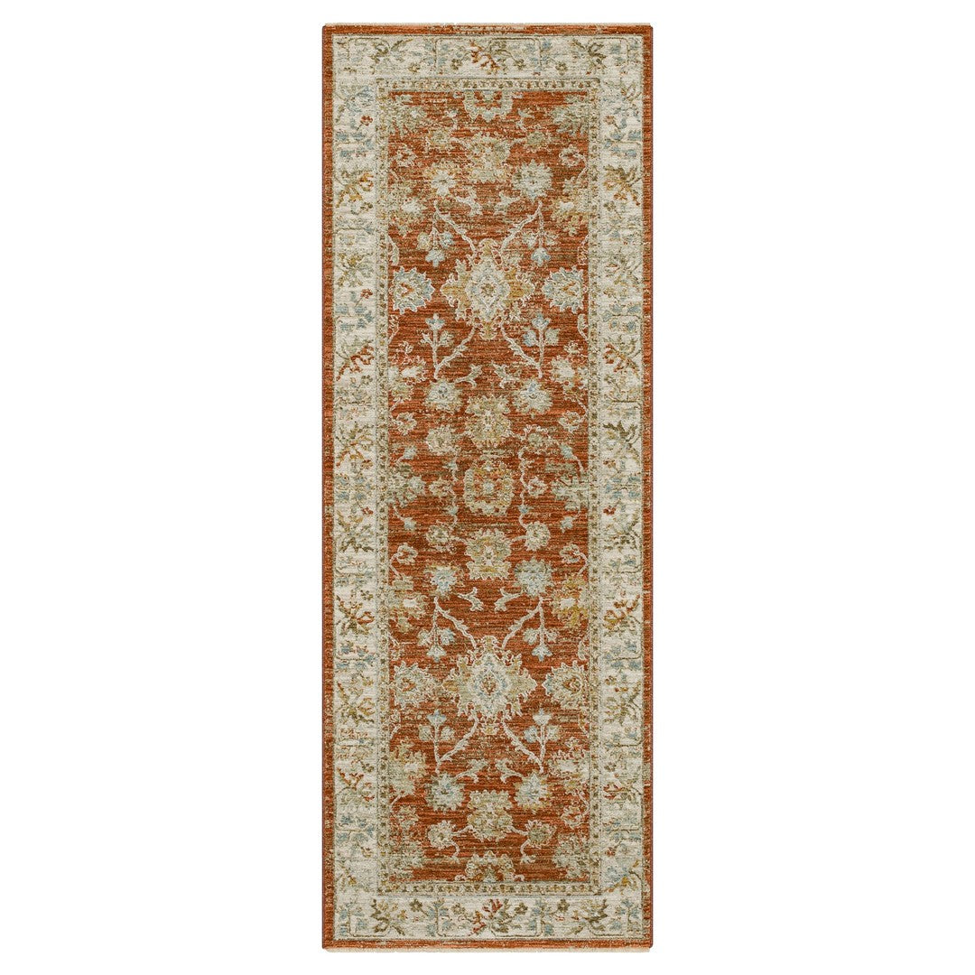 Iznik in Rust 2' 7" X 7' 3"