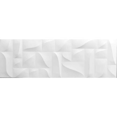 Superwhite in Matt Geometric - 12 X 24 Tile