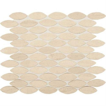 Ascend in Honest Greige Leaf Mosaic Natural Stone