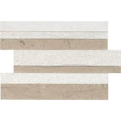 Ascend in Gray Virtue Random Modern Stack Mosaic Natural Stone