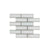 Crystal in White Brick Pattern - 2 X 6 Mosaic Tile