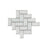 Crystal in White Herringbone - 2 X 4 Mosaic Tile
