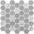 Exagon in Grey Hxp-3 - 2 X 2 Mosaic Tile