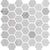Exagon in White Hxp-1 - 2 X 2 Mosaic Tile