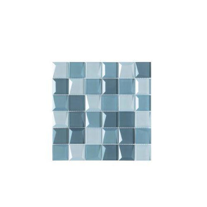 Geotonik in Azure Mc-11 - 2 X 2 Mosaic Tile