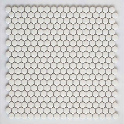 Precious in White - 0.6 X 0.6 Mosaic Tile