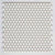 Precious in White - 0.6 X 0.6 Mosaic Tile