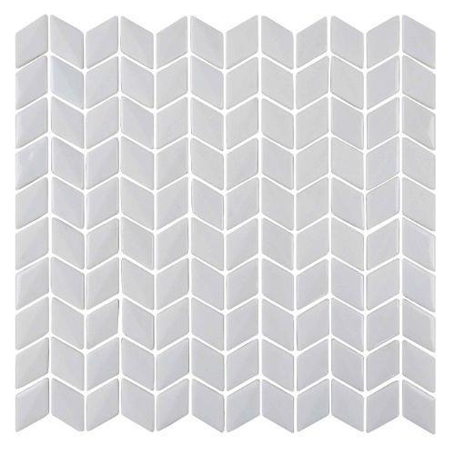 Tulip in Bianco - 1 X 2 Mosaic Tile