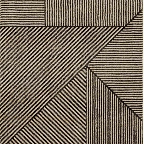 Linea Onyx in Onyx 5'3"x7'10" Area Rugs