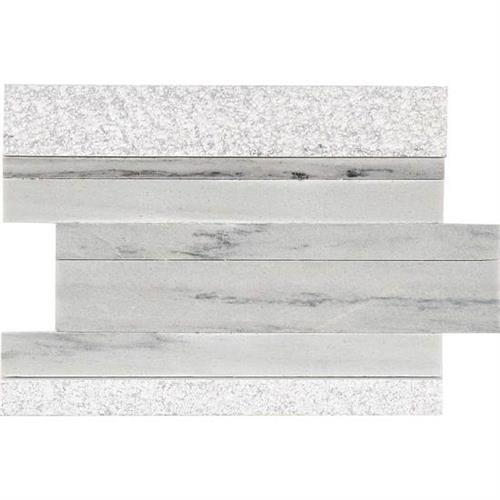 Ascend in Candid Heather Random Modern Stack Mosaic Natural Stone