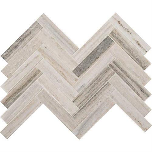 Ascend in Open Horizon Chevron Mosaic Natural Stone