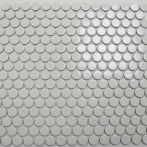 Penny Round in White Tile