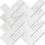 Carrara-White in Herringbone Tile