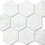 Carrara-White in Hexagon Tile