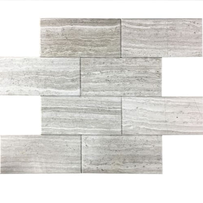 Peel And Stick in Wooden White Tile