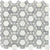 Flower Pattern Stone in White-Grey Tile