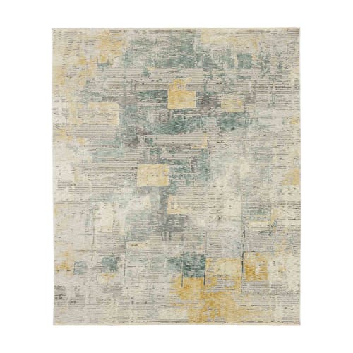 Nostalgic Blue in Blue 5'X7'6" Area Rugs